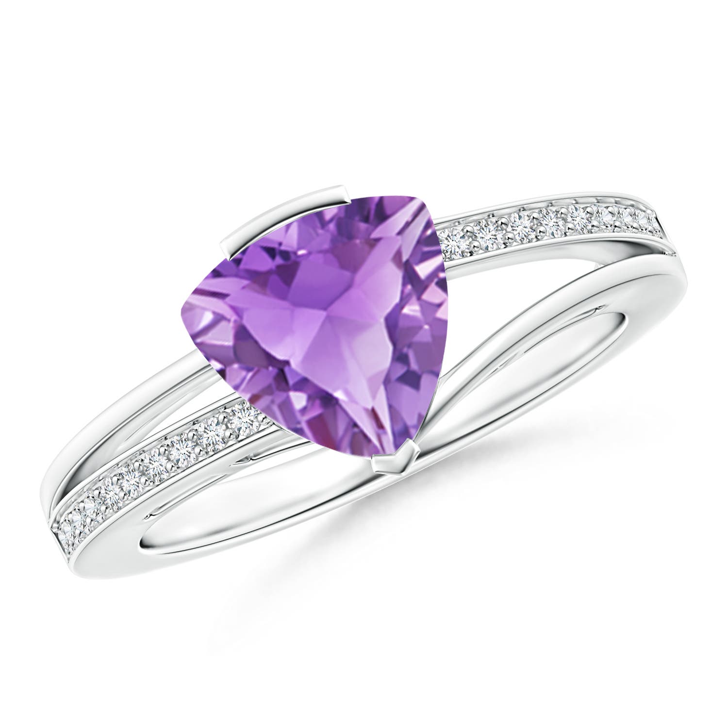 A - Amethyst / 1.7 CT / 14 KT White Gold