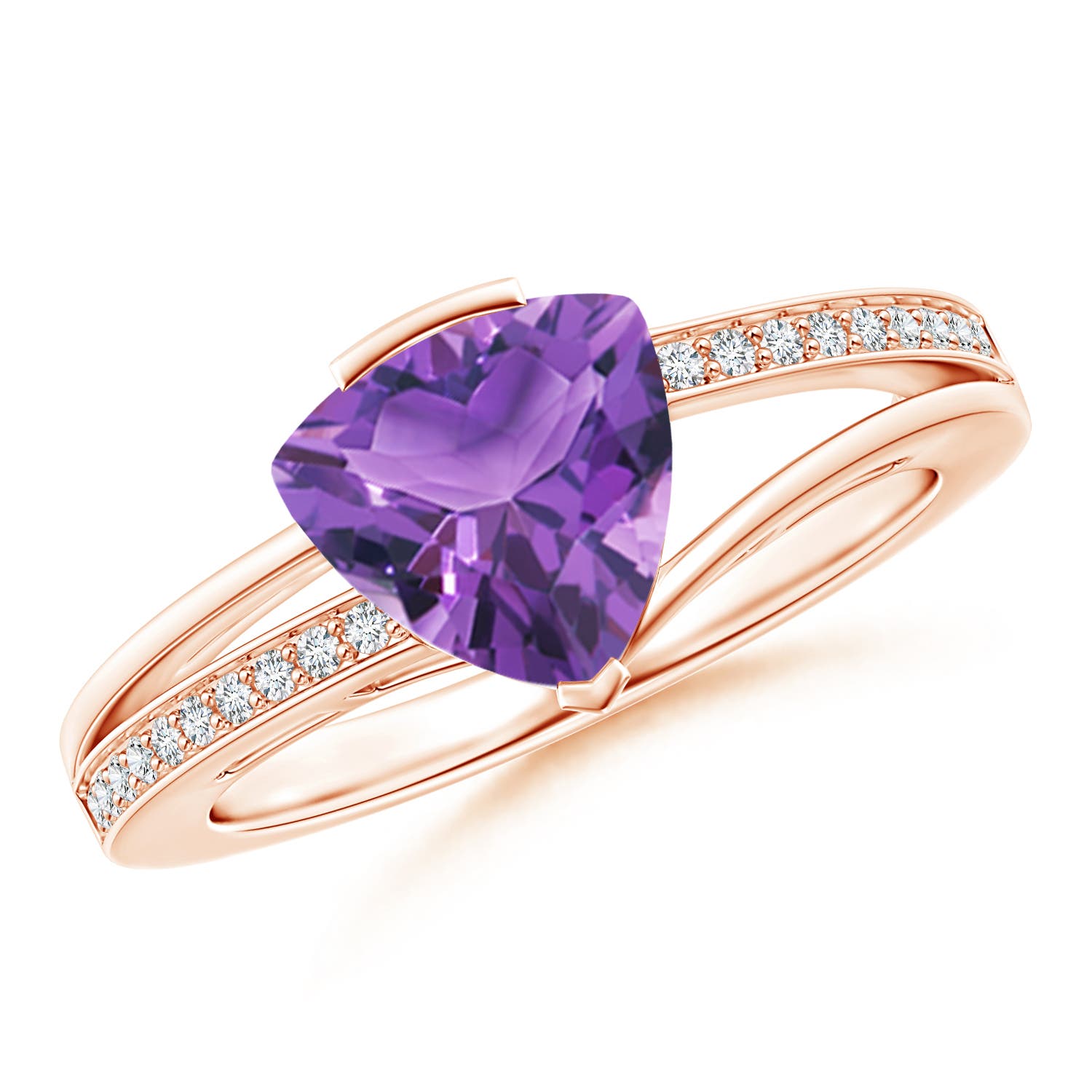 AA - Amethyst / 1.7 CT / 14 KT Rose Gold