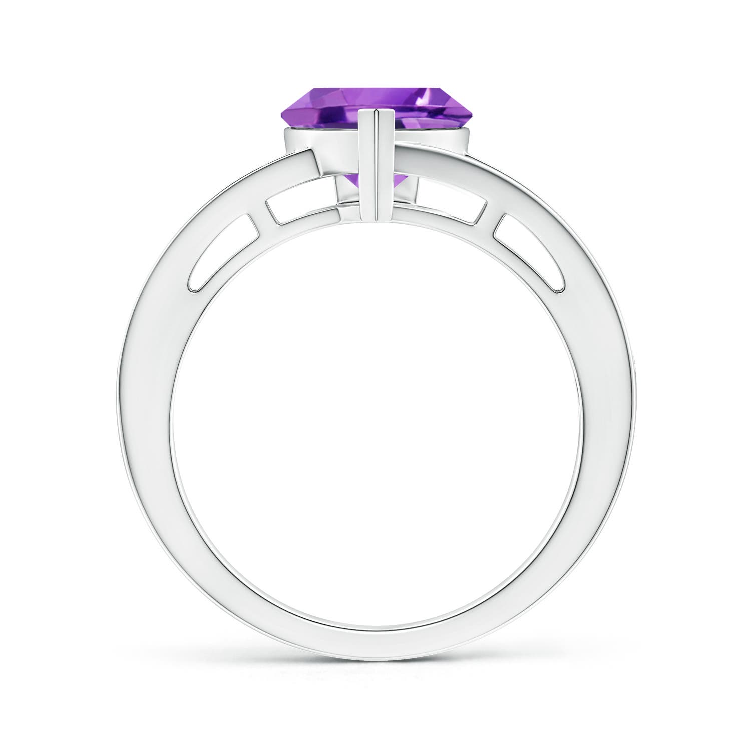 AA - Amethyst / 1.7 CT / 14 KT White Gold