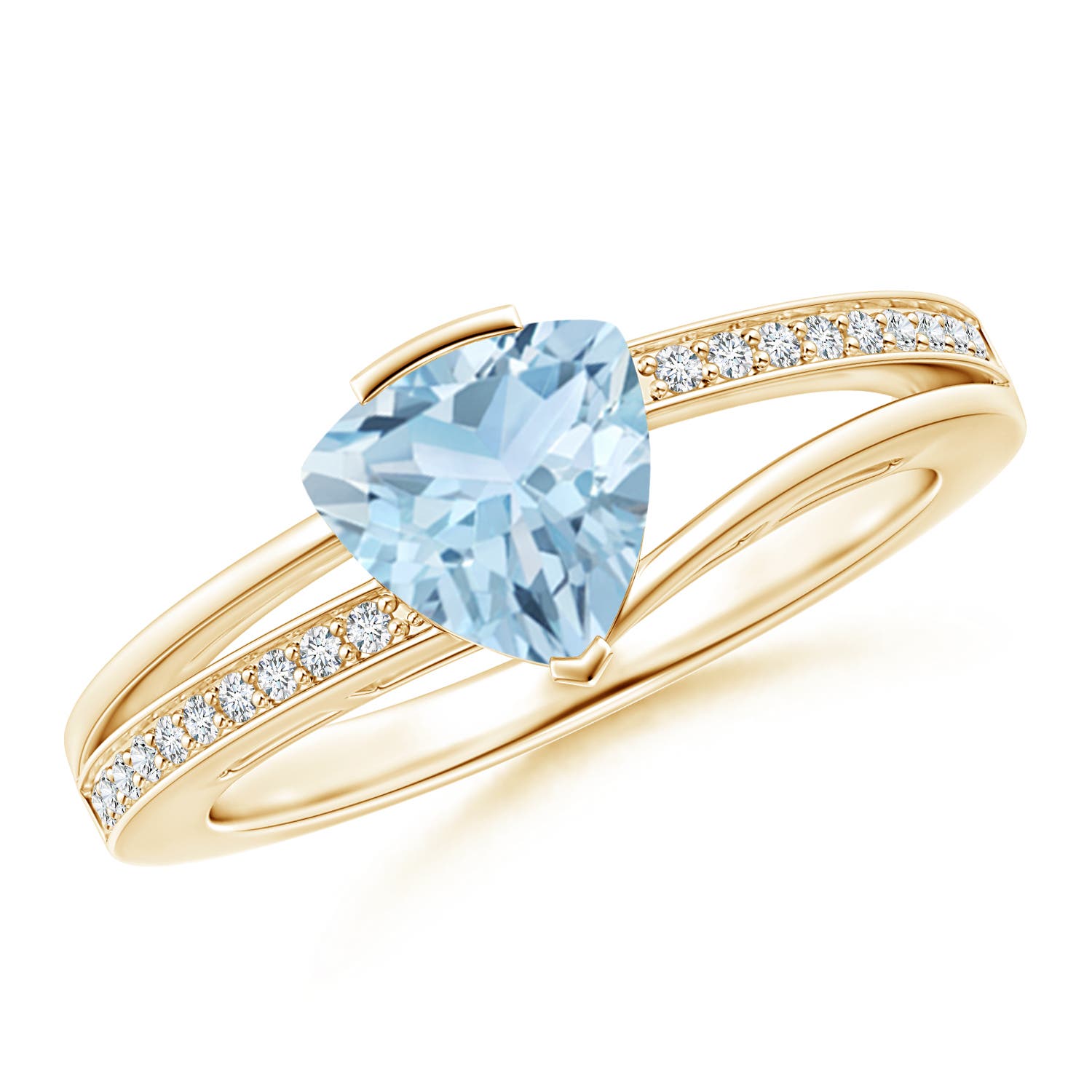 AA - Aquamarine / 1.1 CT / 14 KT Yellow Gold