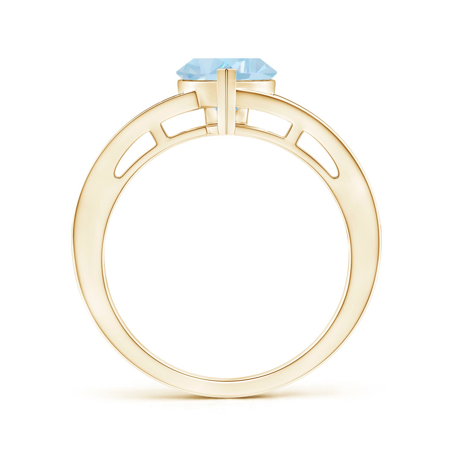 AA - Aquamarine / 1.1 CT / 14 KT Yellow Gold