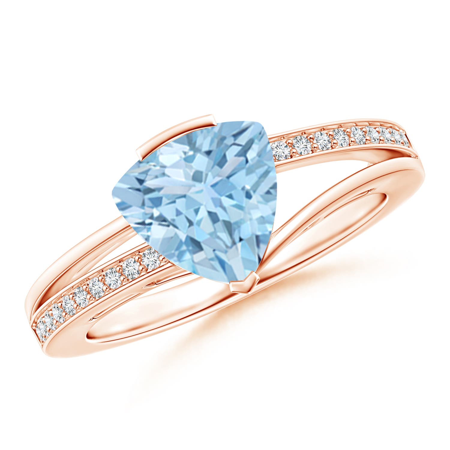 AAA - Aquamarine / 1.5 CT / 14 KT Rose Gold