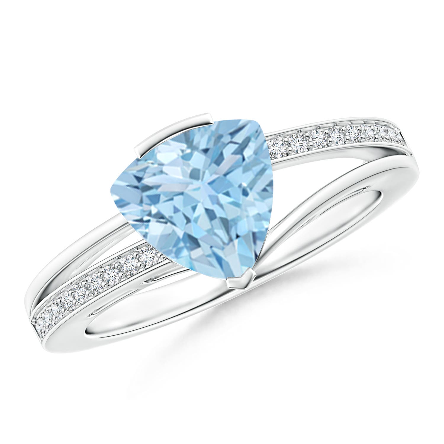 AAA - Aquamarine / 1.5 CT / 14 KT White Gold