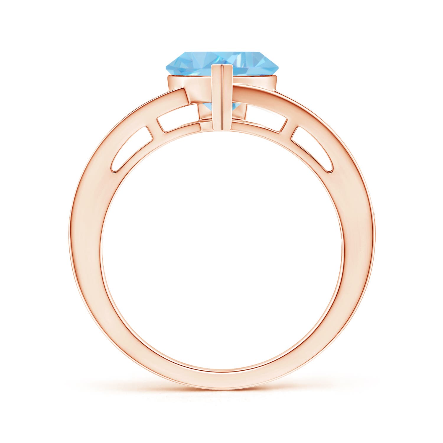 AAAA - Aquamarine / 1.5 CT / 14 KT Rose Gold