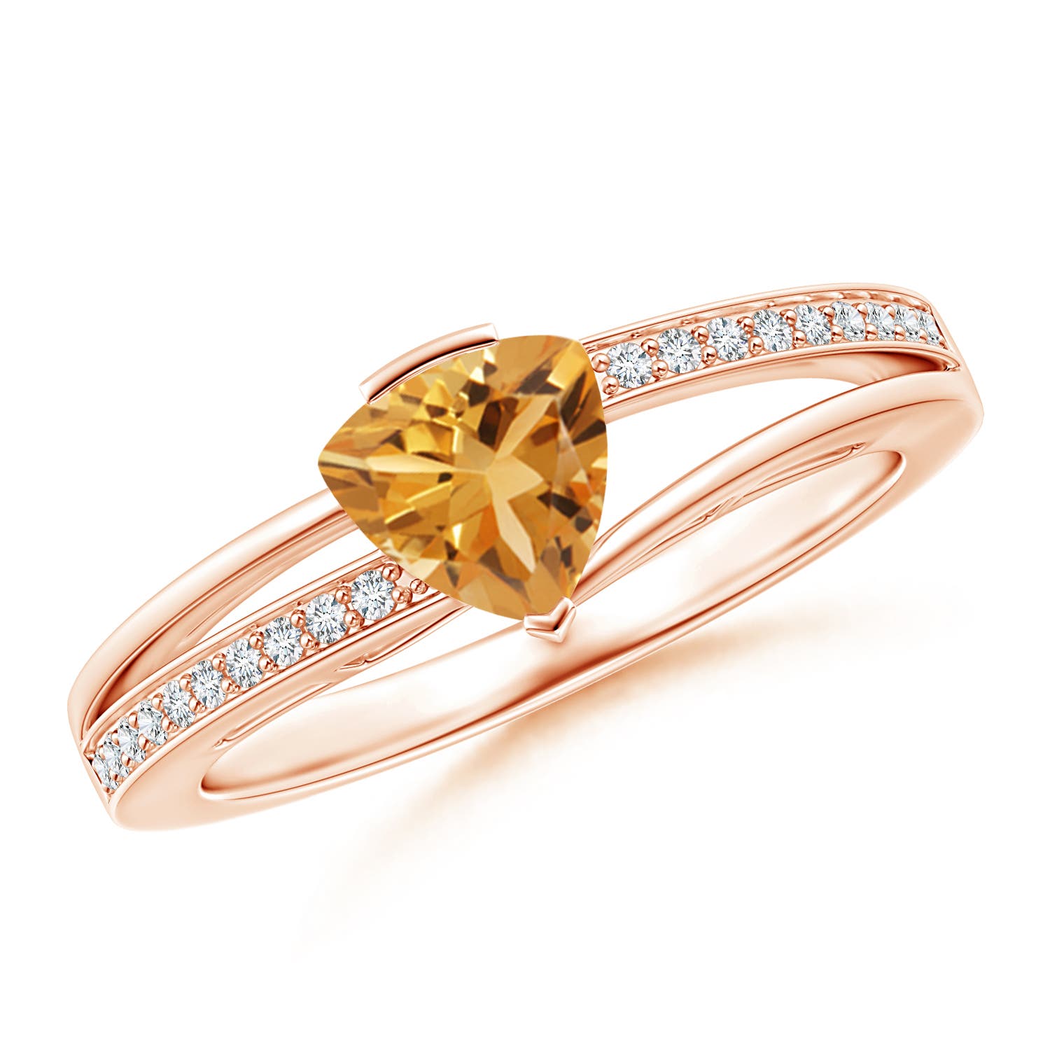 A - Citrine / 0.7 CT / 14 KT Rose Gold