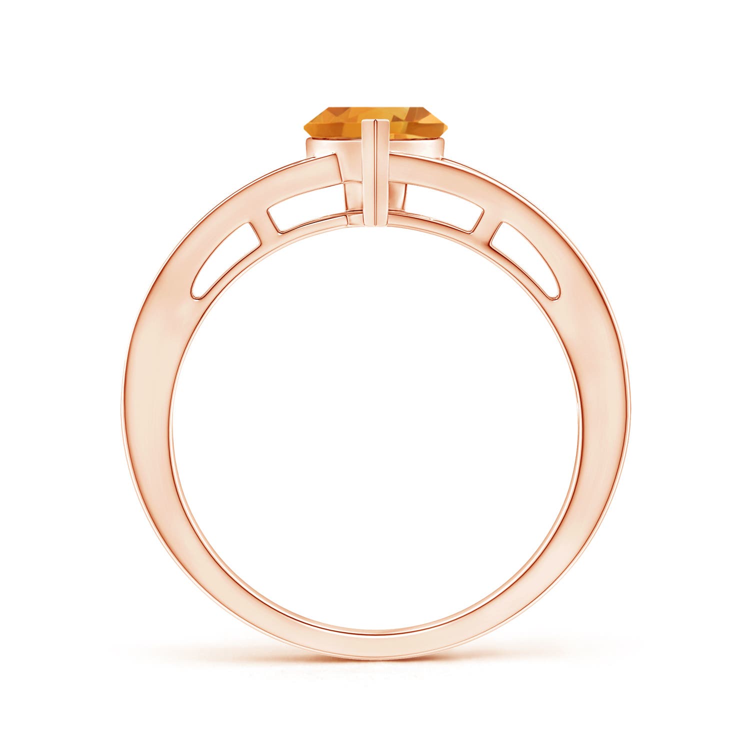 A - Citrine / 0.7 CT / 14 KT Rose Gold