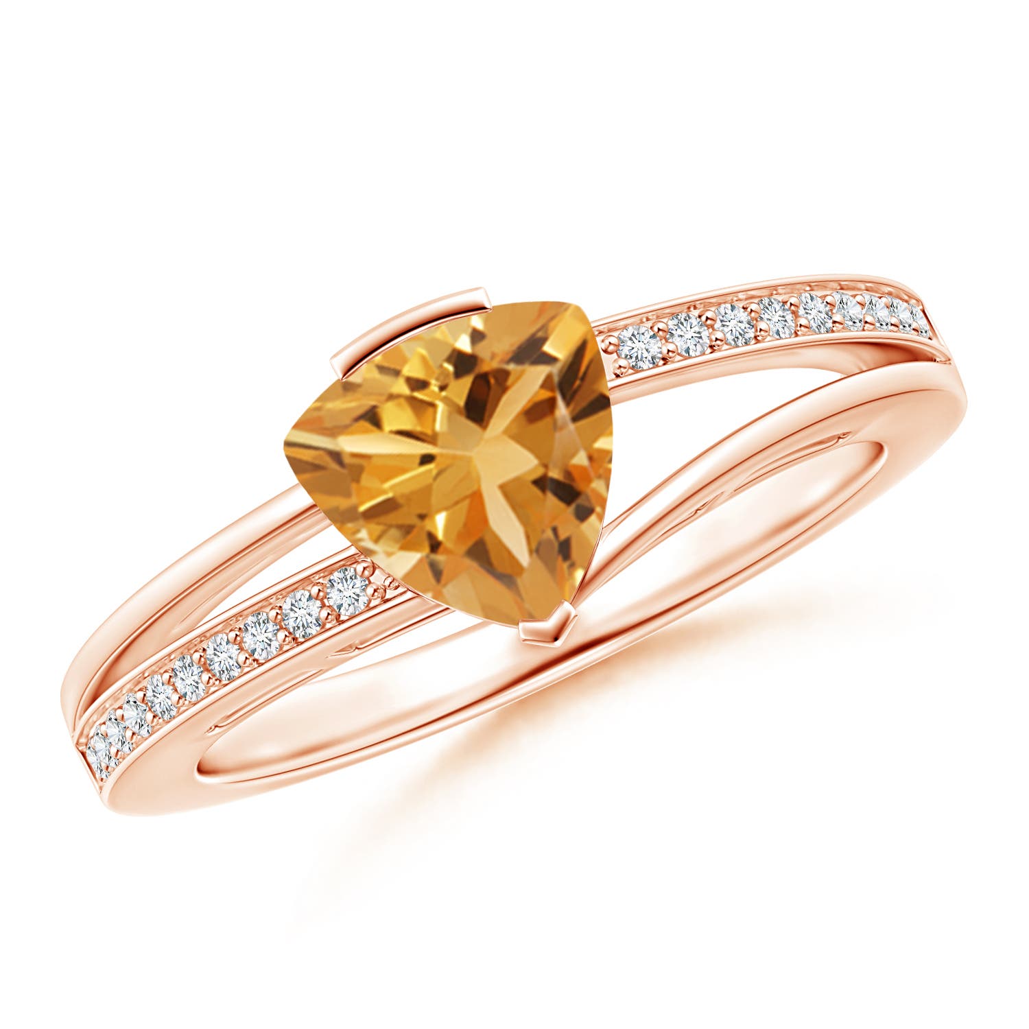 A - Citrine / 1.02 CT / 14 KT Rose Gold