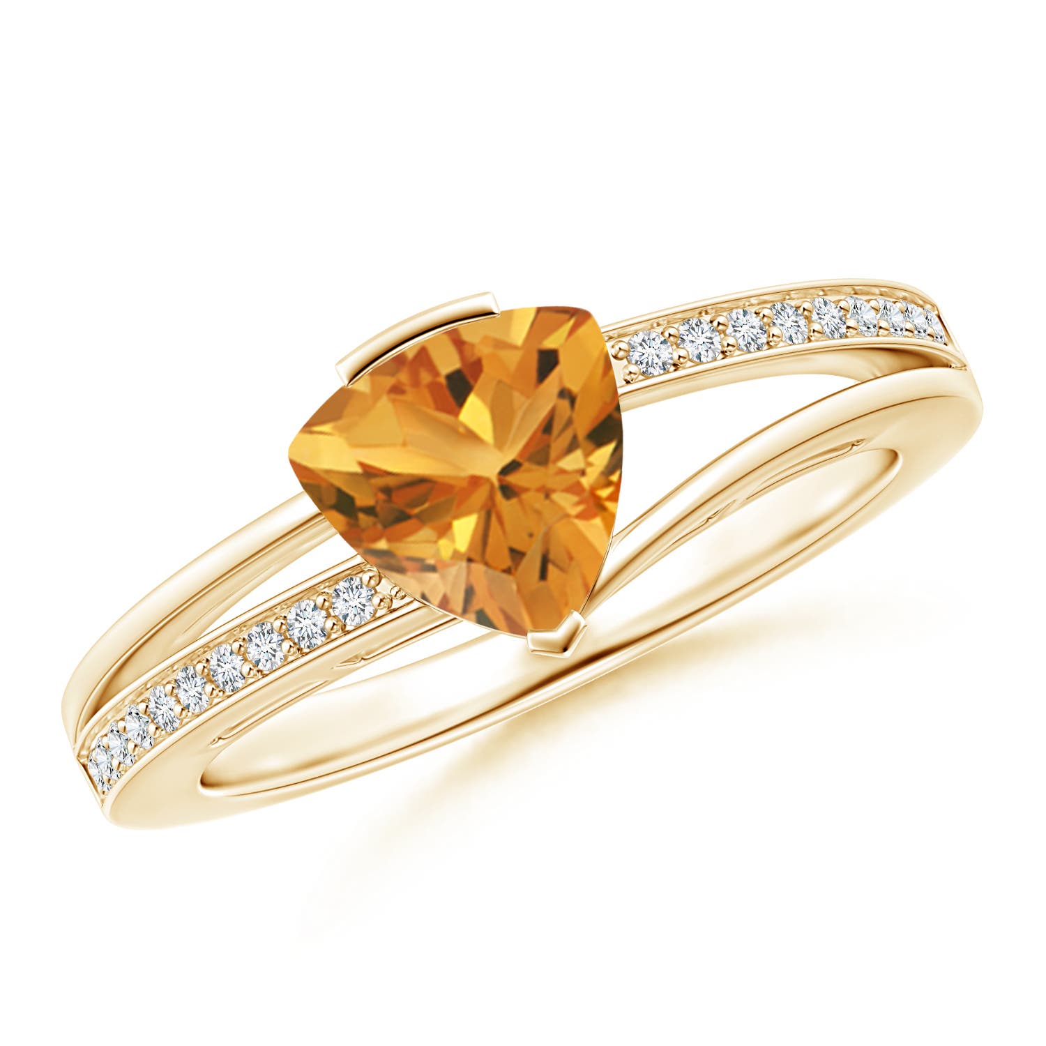 AA - Citrine / 1.02 CT / 14 KT Yellow Gold