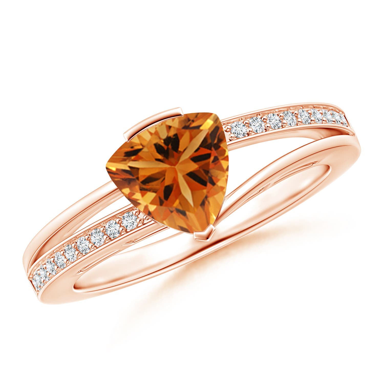 AAA - Citrine / 1.02 CT / 14 KT Rose Gold