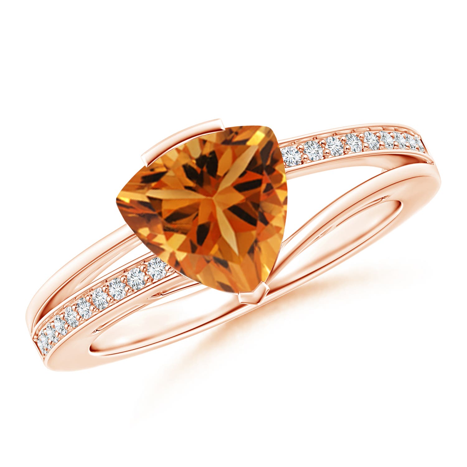 AAA - Citrine / 1.5 CT / 14 KT Rose Gold