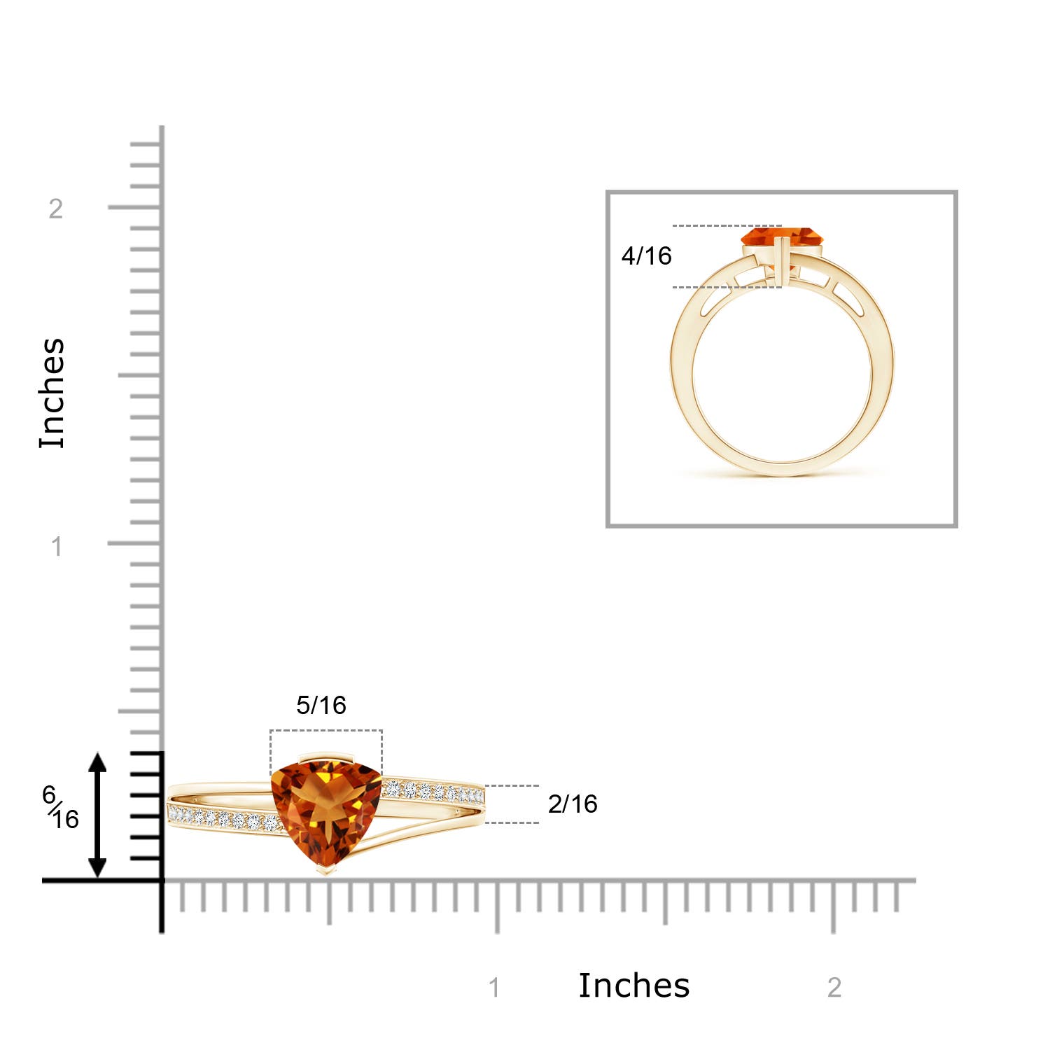 AAAA - Citrine / 1.5 CT / 14 KT Yellow Gold