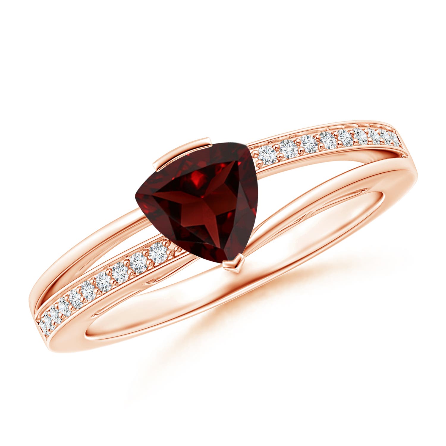 AA - Garnet / 0.95 CT / 14 KT Rose Gold