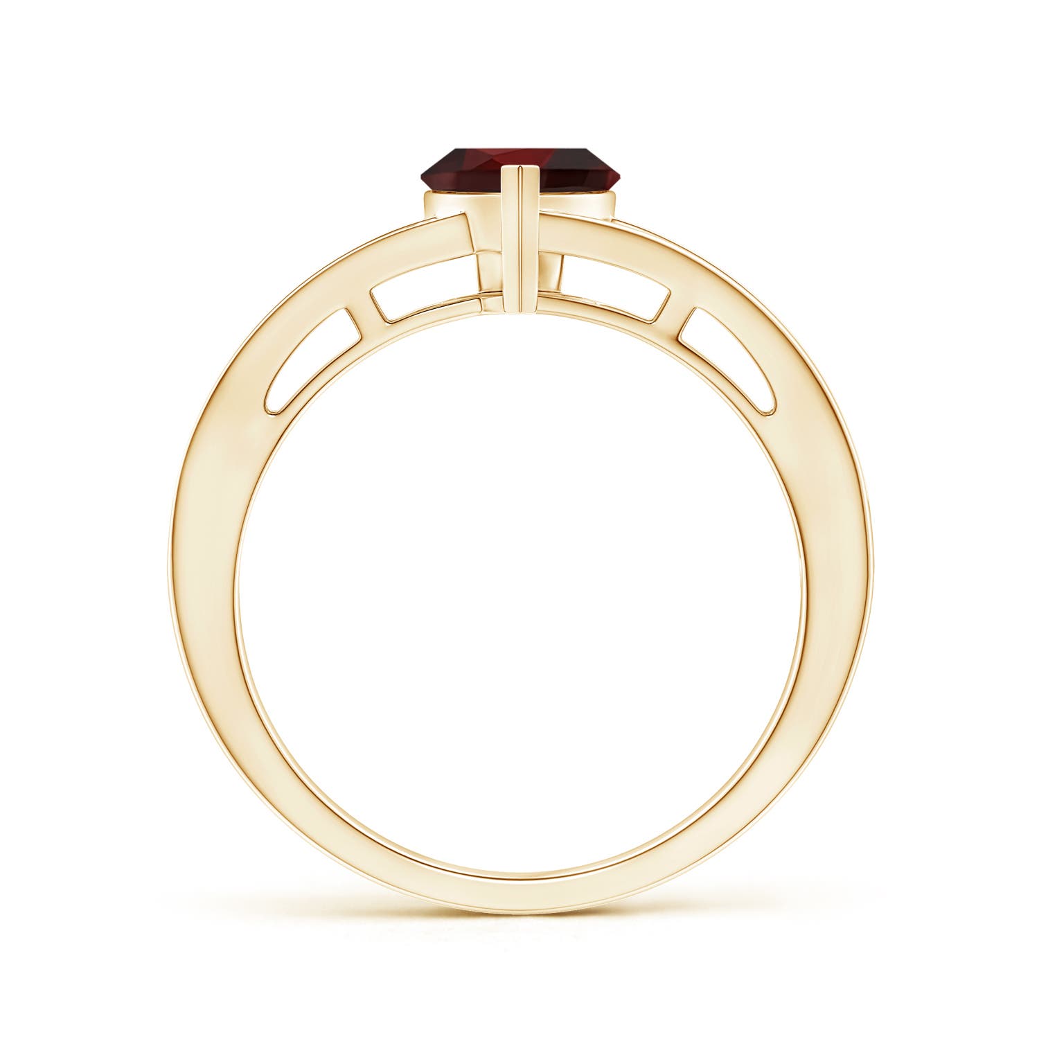 AA - Garnet / 0.95 CT / 14 KT Yellow Gold