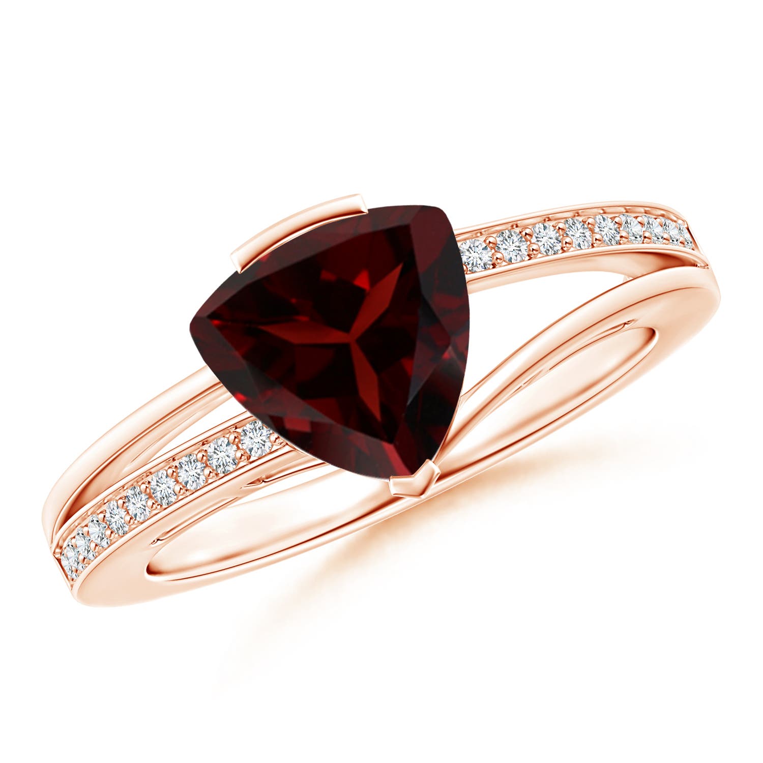 A - Garnet / 2 CT / 14 KT Rose Gold