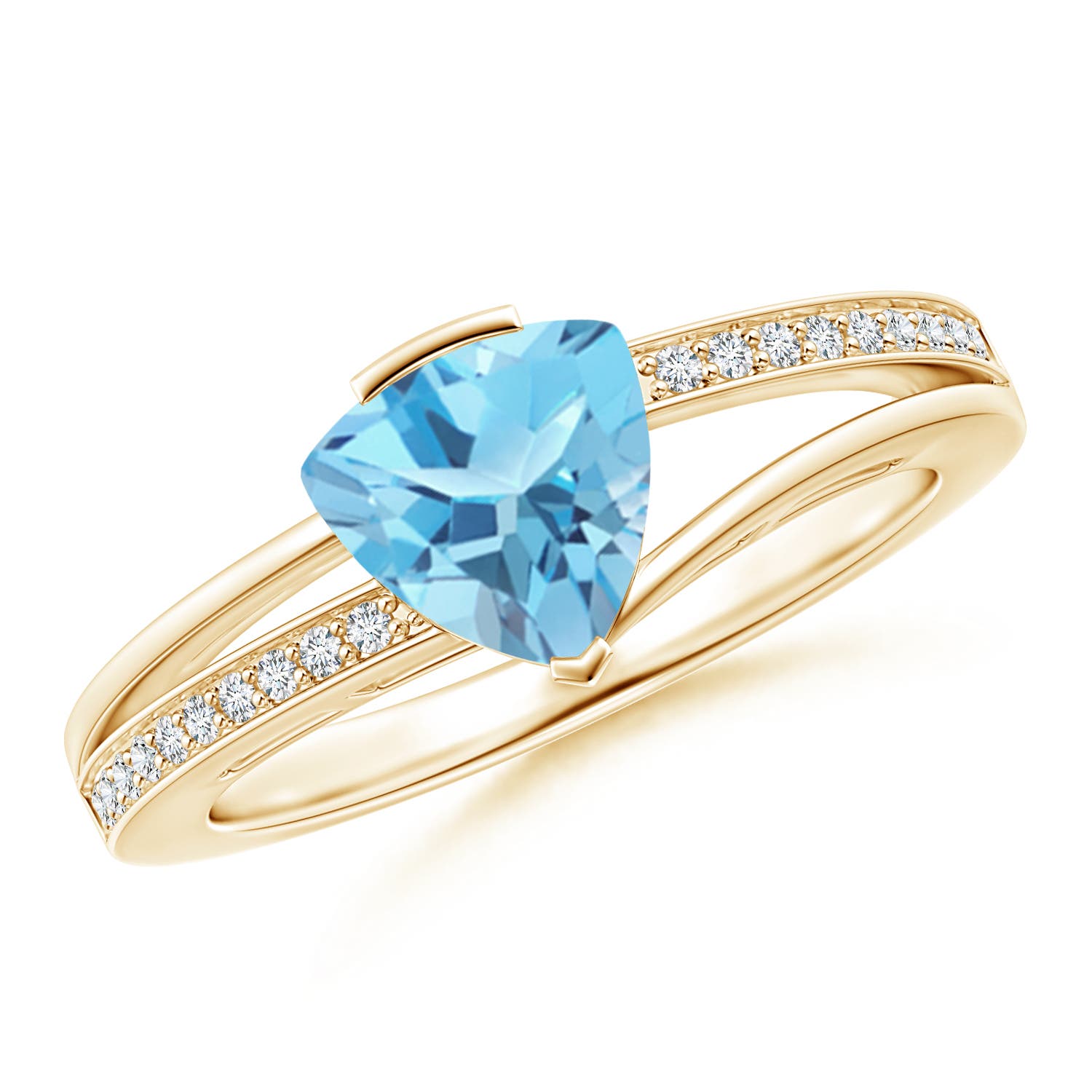 A - Swiss Blue Topaz / 1.4 CT / 14 KT Yellow Gold