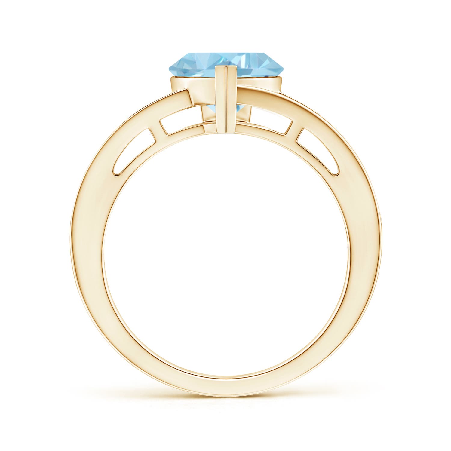 A - Swiss Blue Topaz / 2.3 CT / 14 KT Yellow Gold