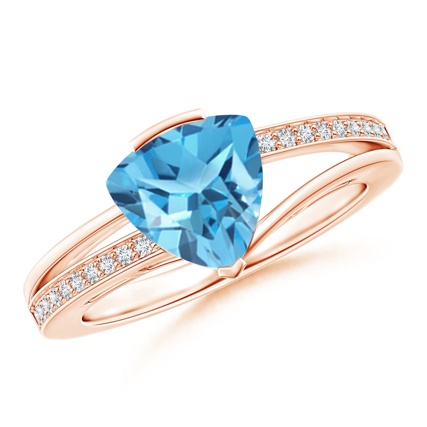 AA - Swiss Blue Topaz / 2.3 CT / 14 KT Rose Gold