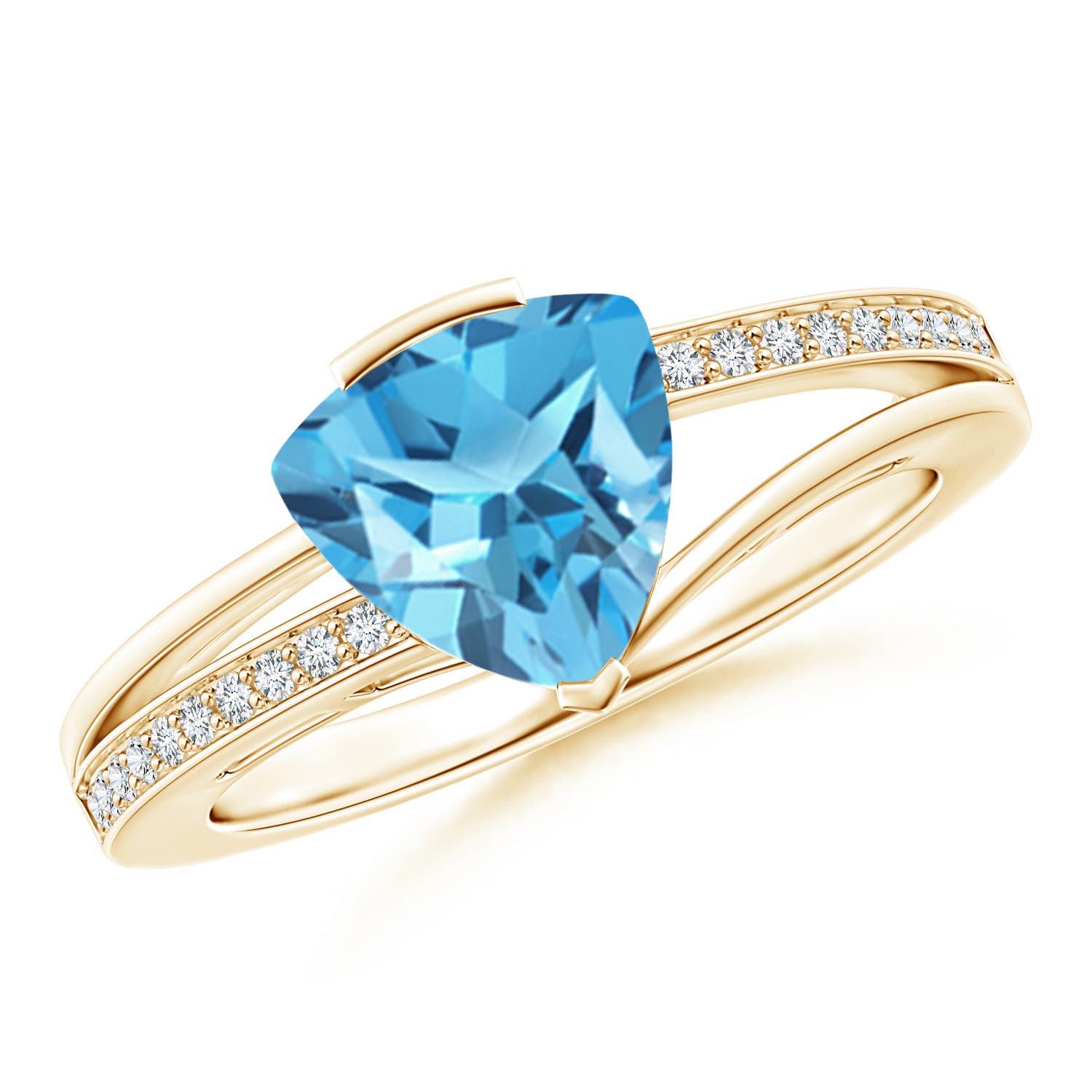 AA - Swiss Blue Topaz / 2.3 CT / 14 KT Yellow Gold