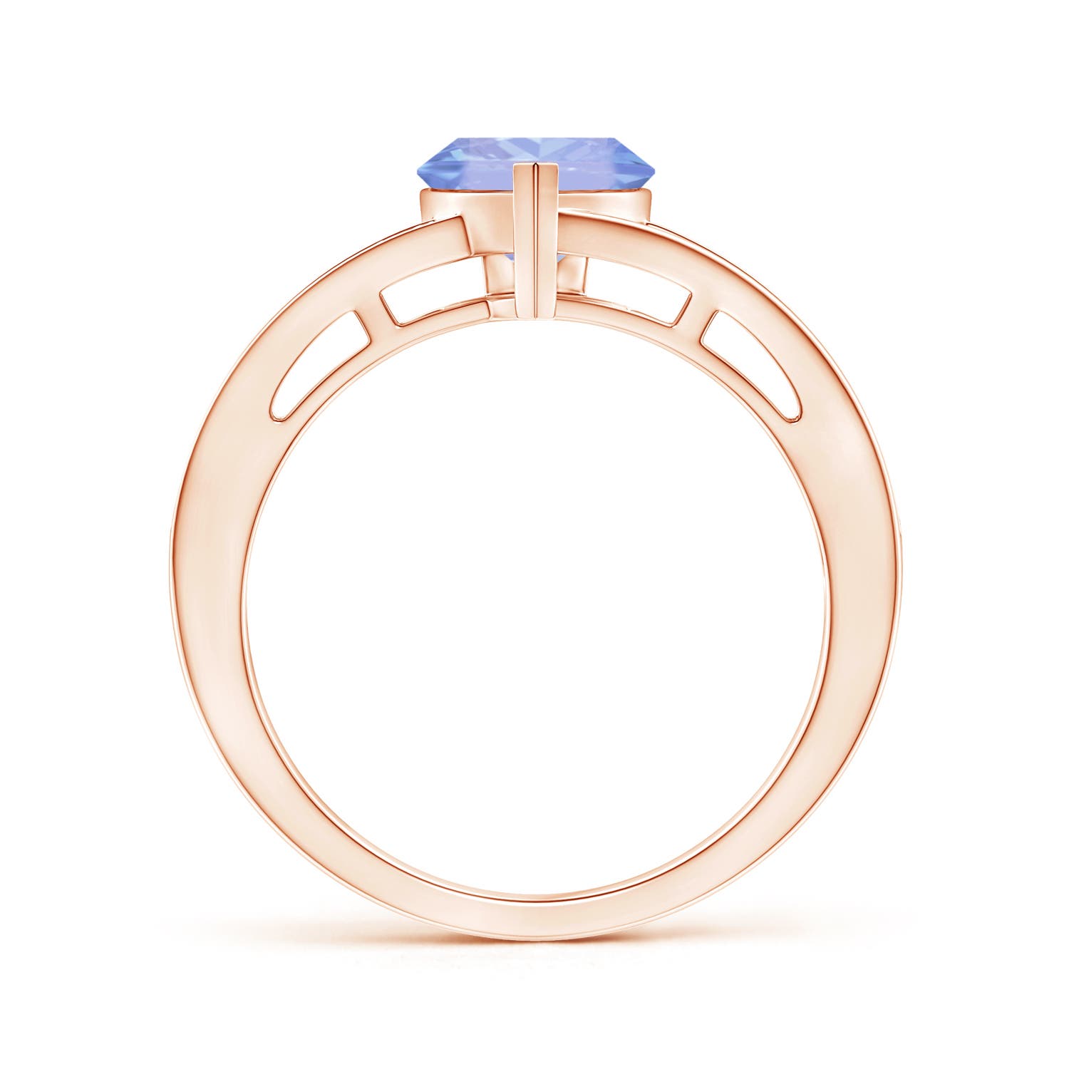 A - Tanzanite / 1.3 CT / 14 KT Rose Gold