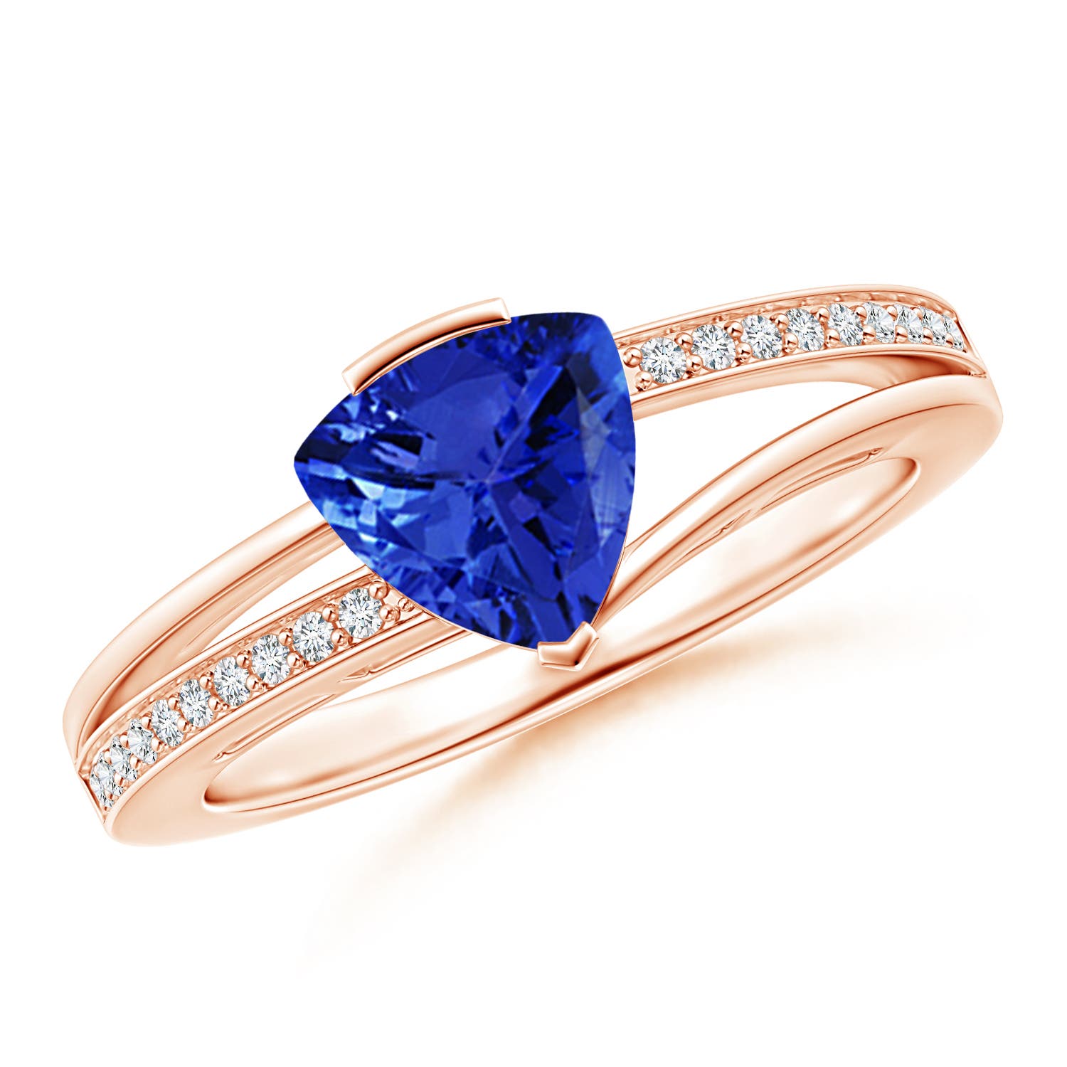 AAA - Tanzanite / 1.3 CT / 14 KT Rose Gold