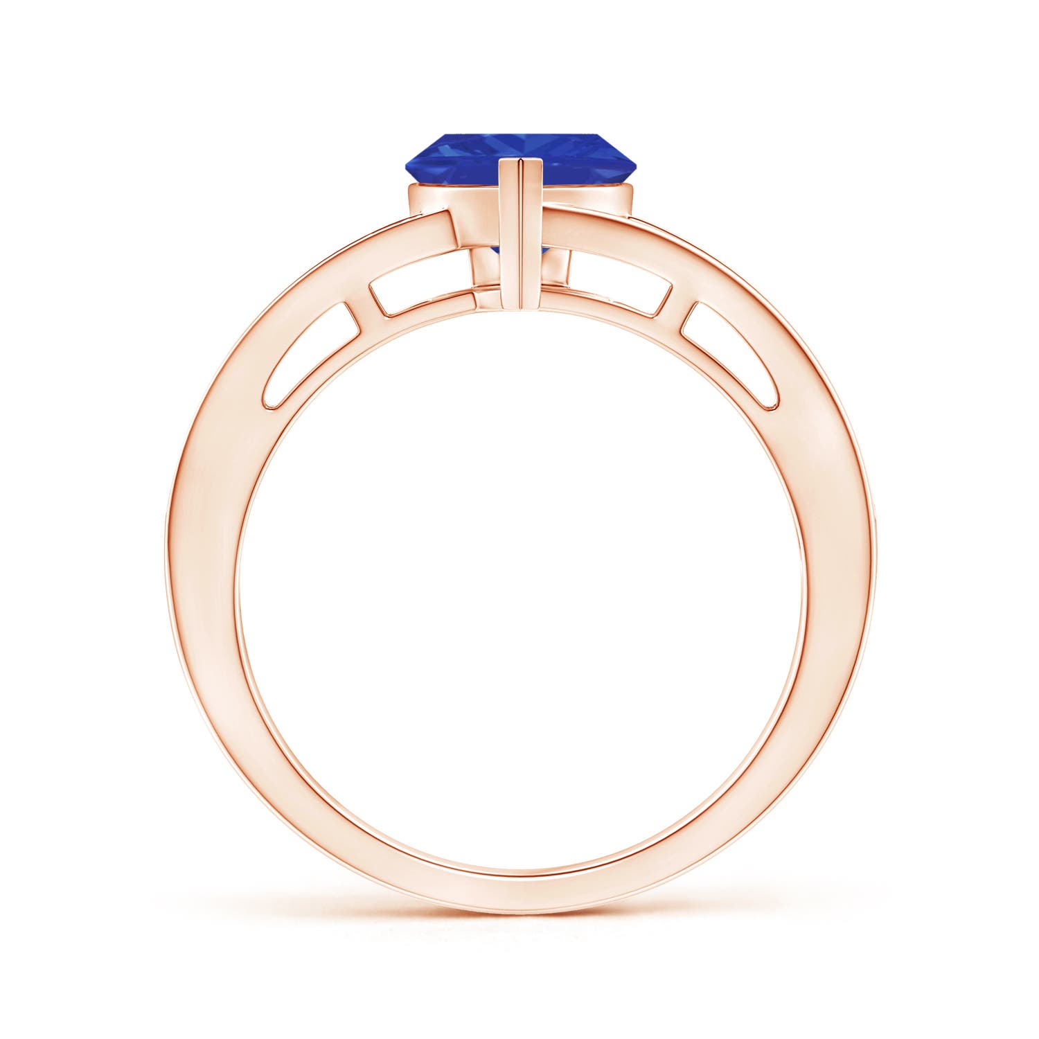 AAA - Tanzanite / 1.3 CT / 14 KT Rose Gold