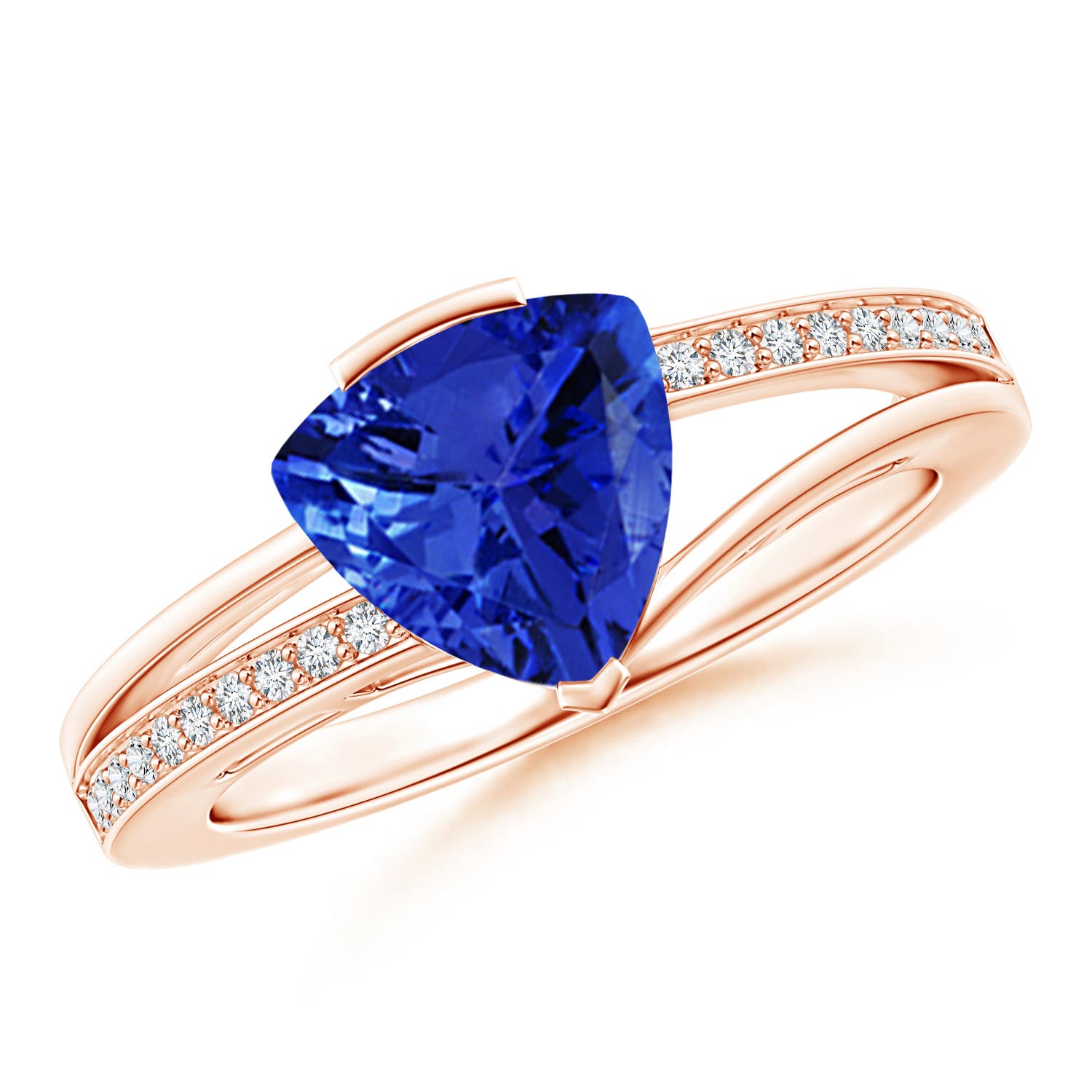 AAA - Tanzanite / 1.9 CT / 14 KT Rose Gold