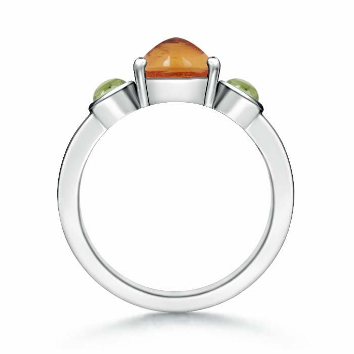 AA - Citrine / 1.7 CT / 14 KT White Gold