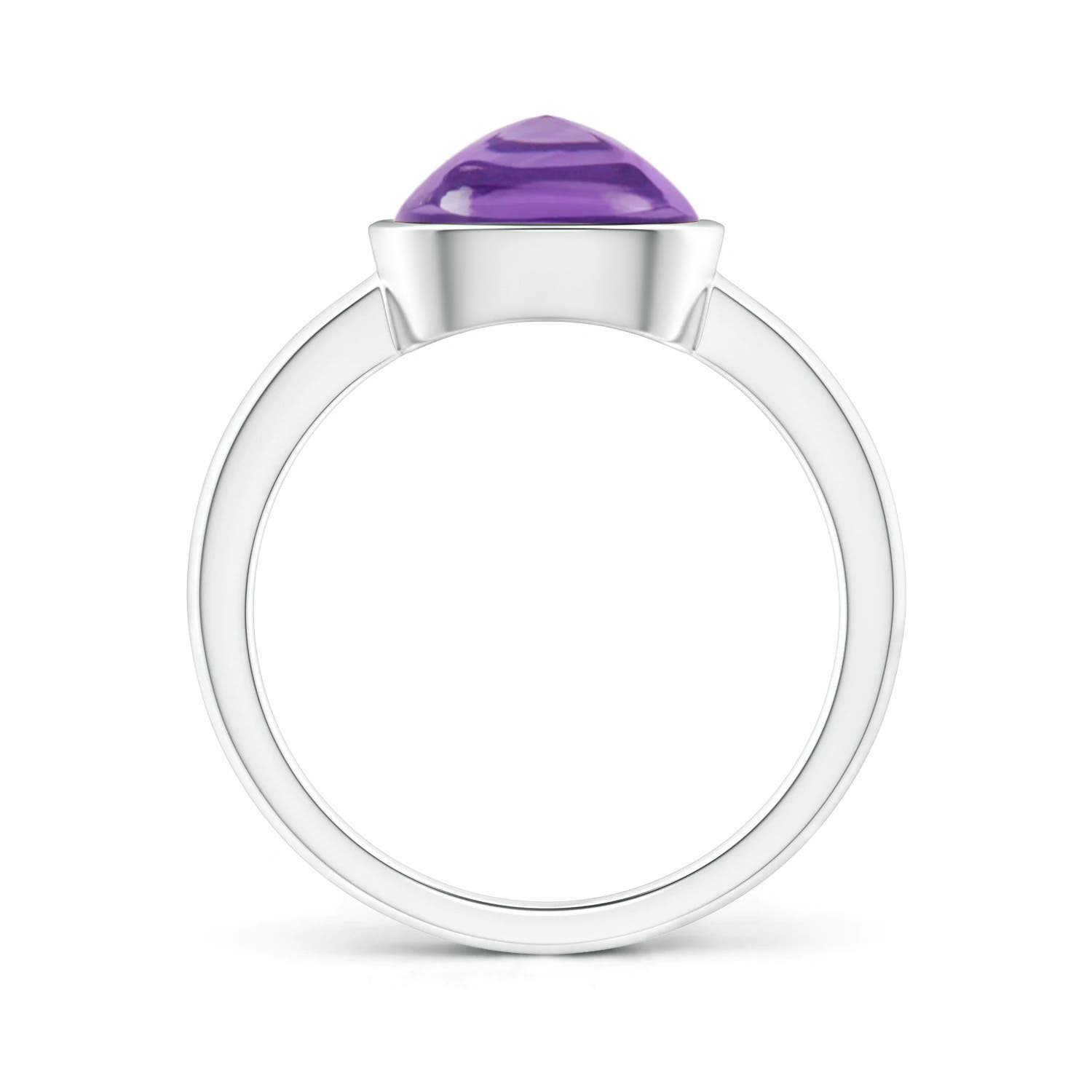 AA - Amethyst / 3 CT / 14 KT White Gold