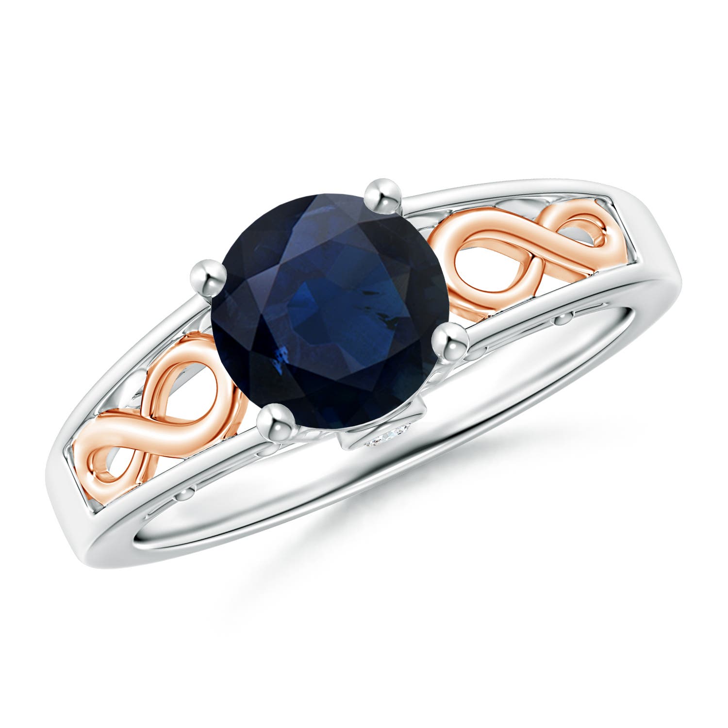 A - Blue Sapphire / 1.67 CT / 14 KT White Gold