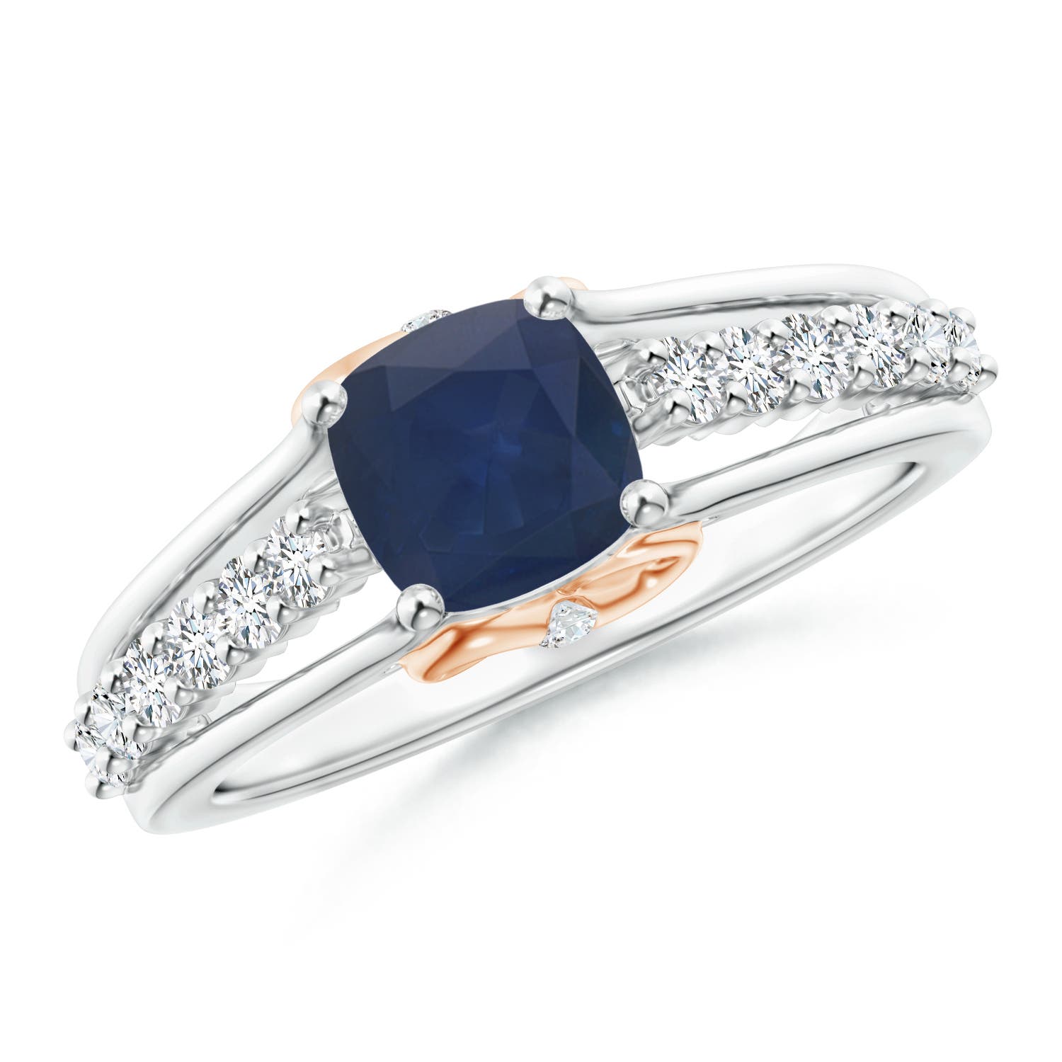 A - Blue Sapphire / 1.45 CT / 14 KT White Gold