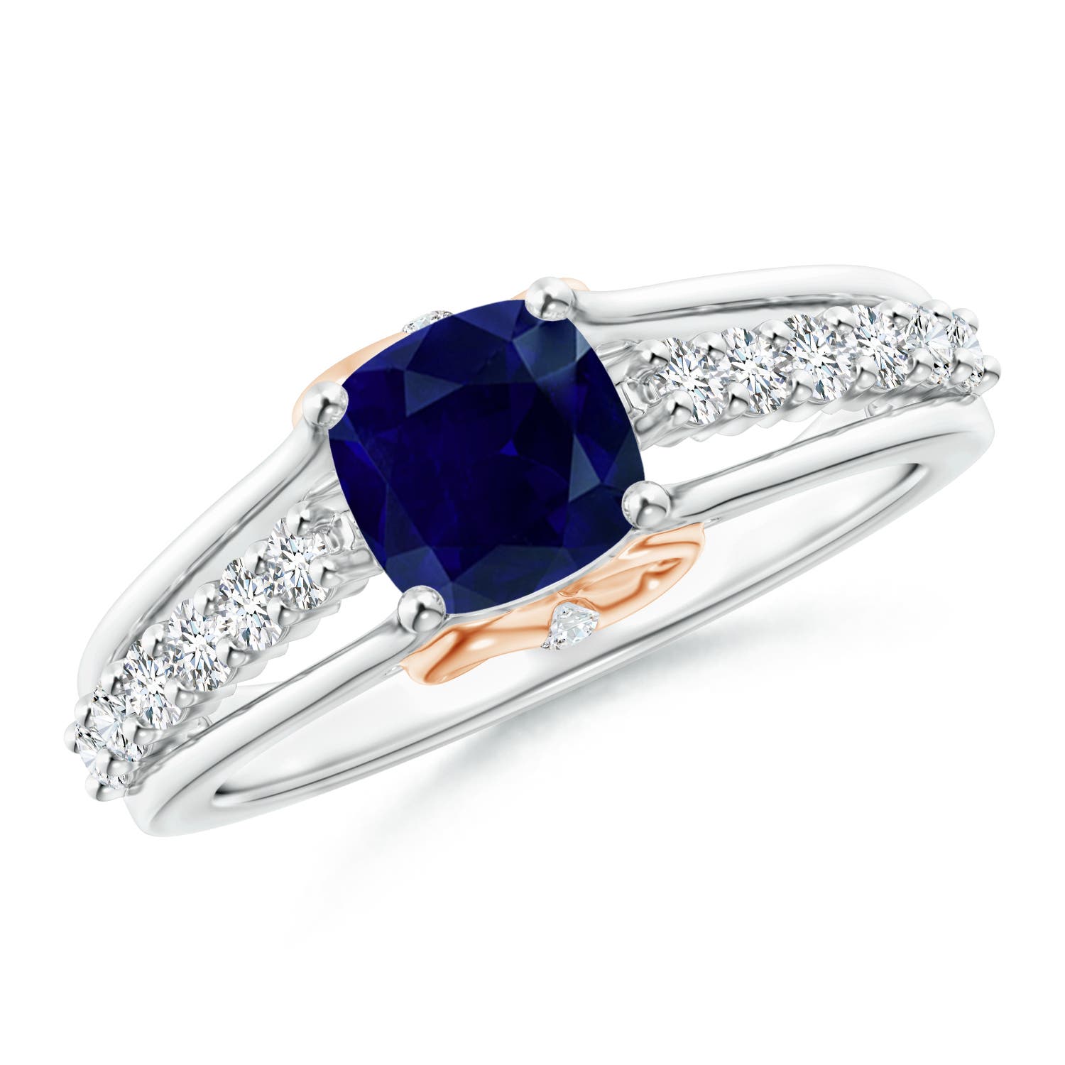 AA - Blue Sapphire / 1.45 CT / 14 KT White Gold