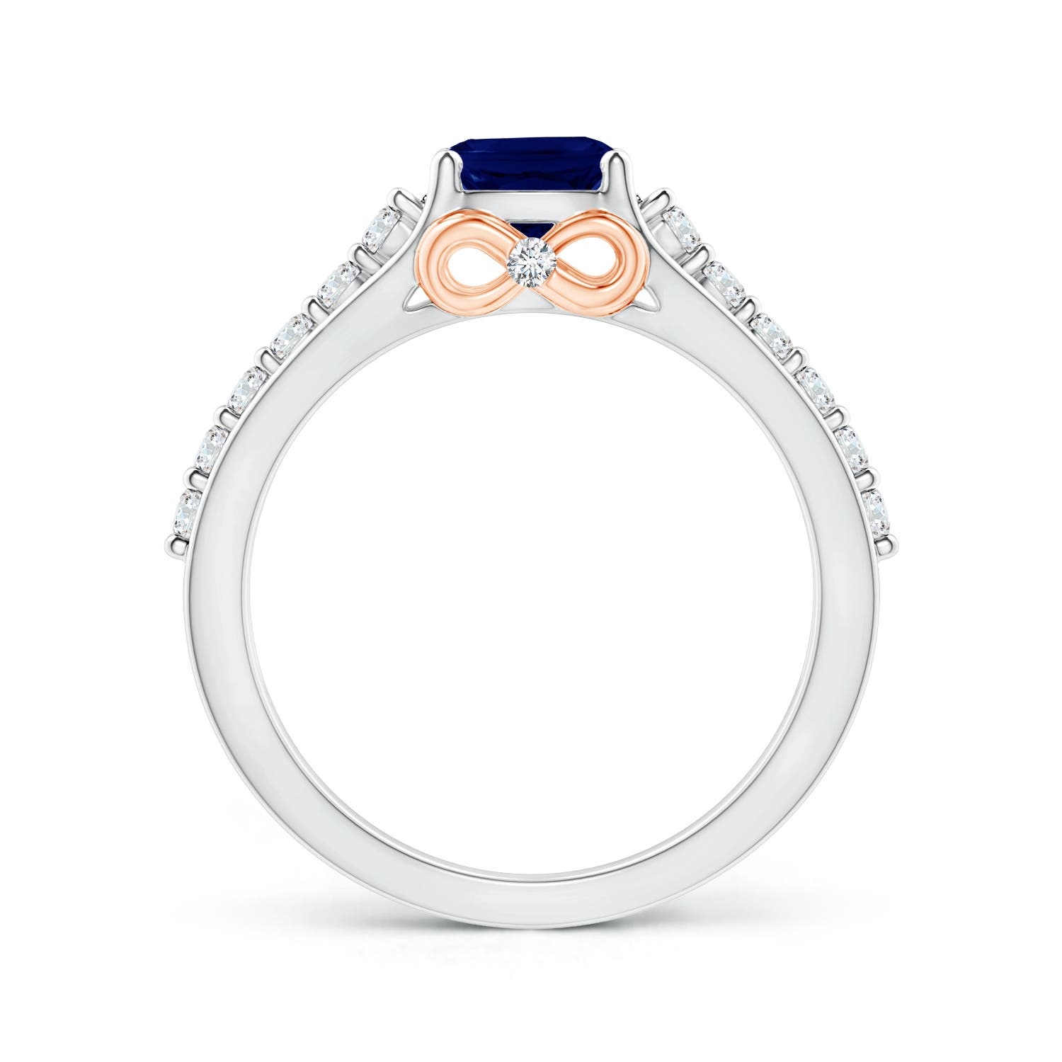 AA - Blue Sapphire / 1.45 CT / 14 KT White Gold