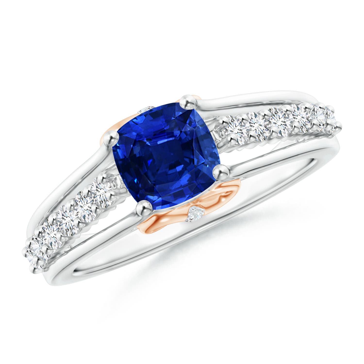 AAAA - Blue Sapphire / 1.45 CT / 14 KT White Gold