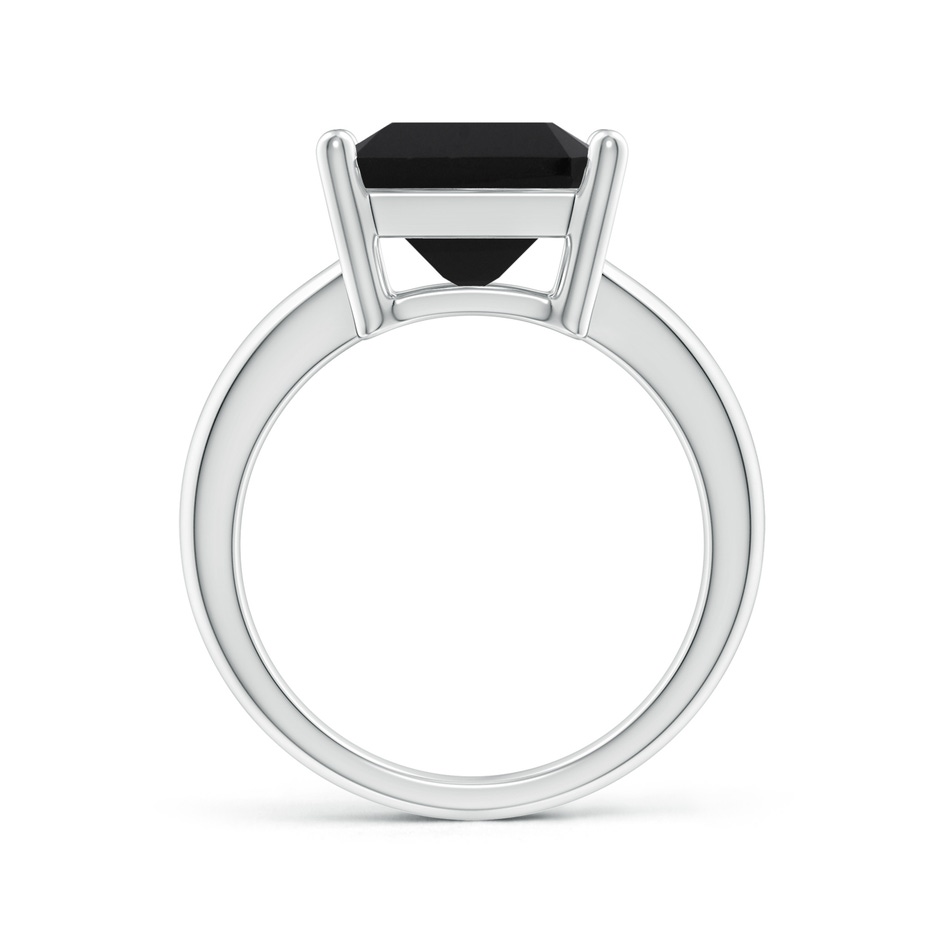 14x10mm AAA Prong-Set Rectangular Black Onyx Cocktail Ring in White Gold side 199