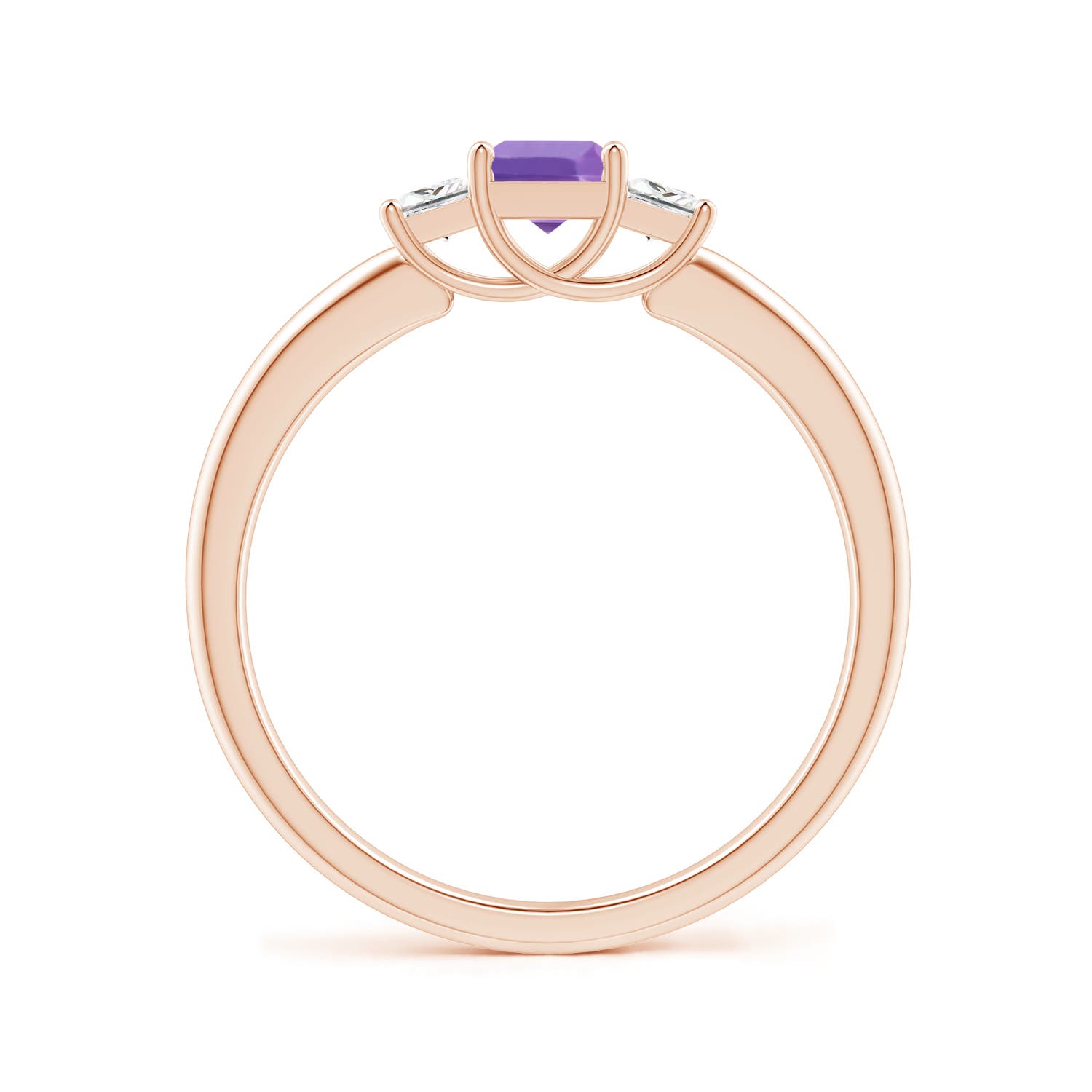 A - Amethyst / 0.53 CT / 14 KT Rose Gold