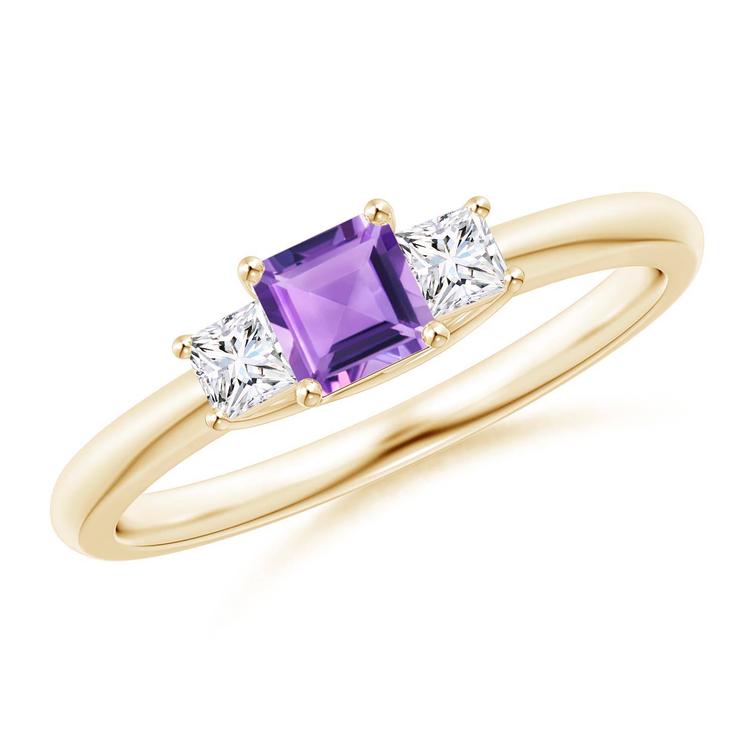 A - Amethyst / 0.53 CT / 14 KT Yellow Gold