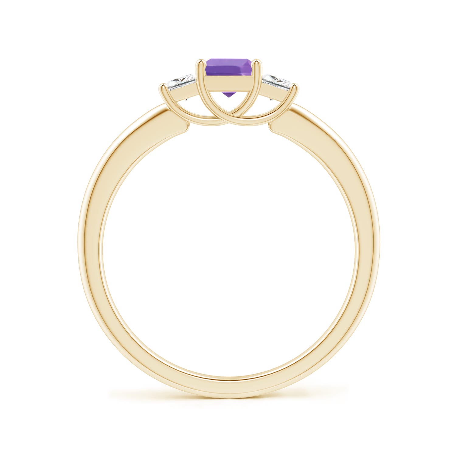 A - Amethyst / 0.53 CT / 14 KT Yellow Gold