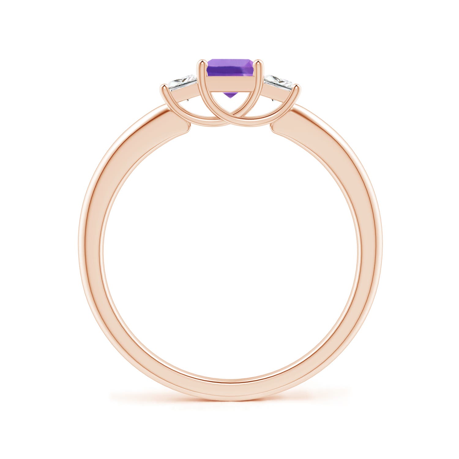 AA - Amethyst / 0.53 CT / 14 KT Rose Gold