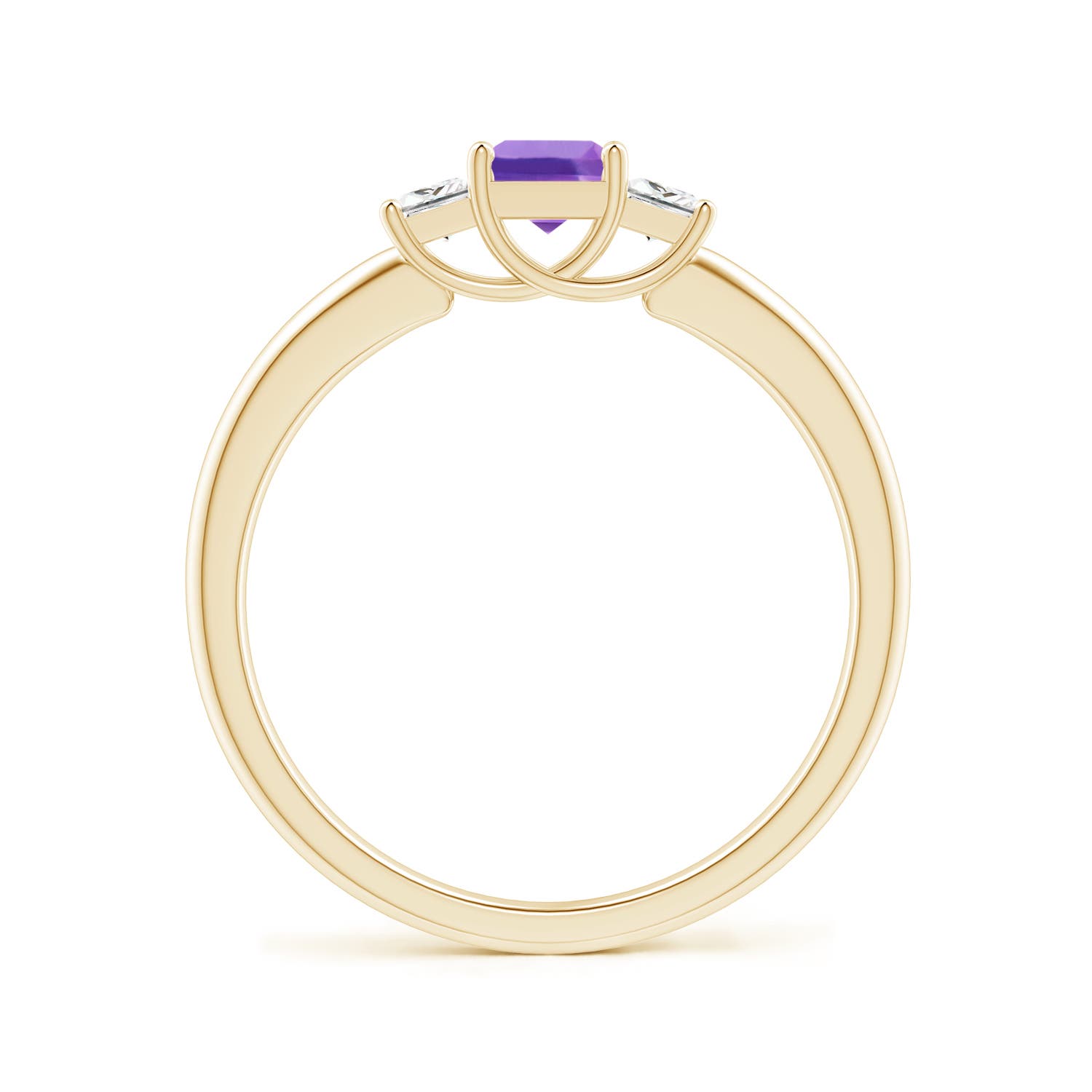 AA - Amethyst / 0.53 CT / 14 KT Yellow Gold