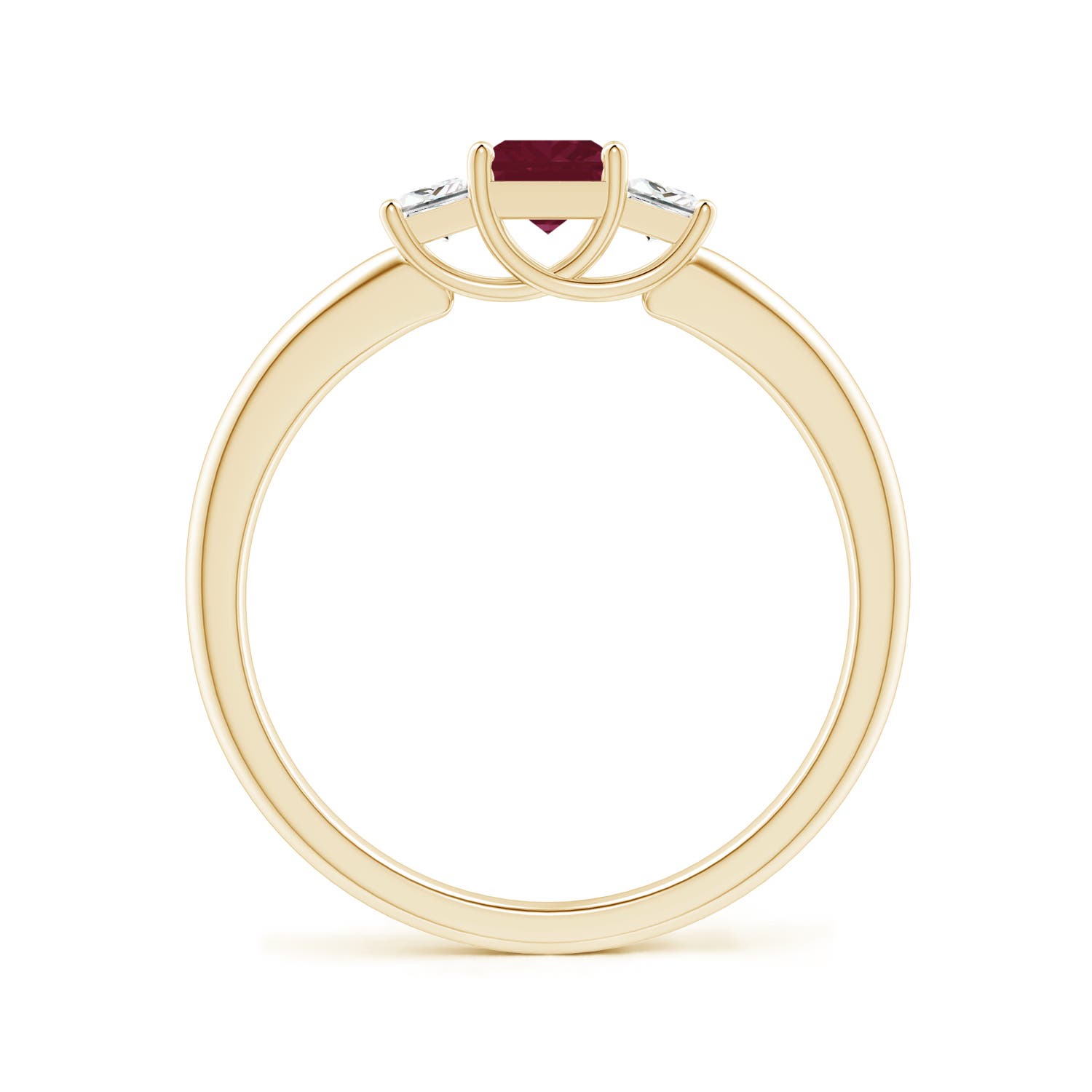 A - Ruby / 0.6 CT / 14 KT Yellow Gold