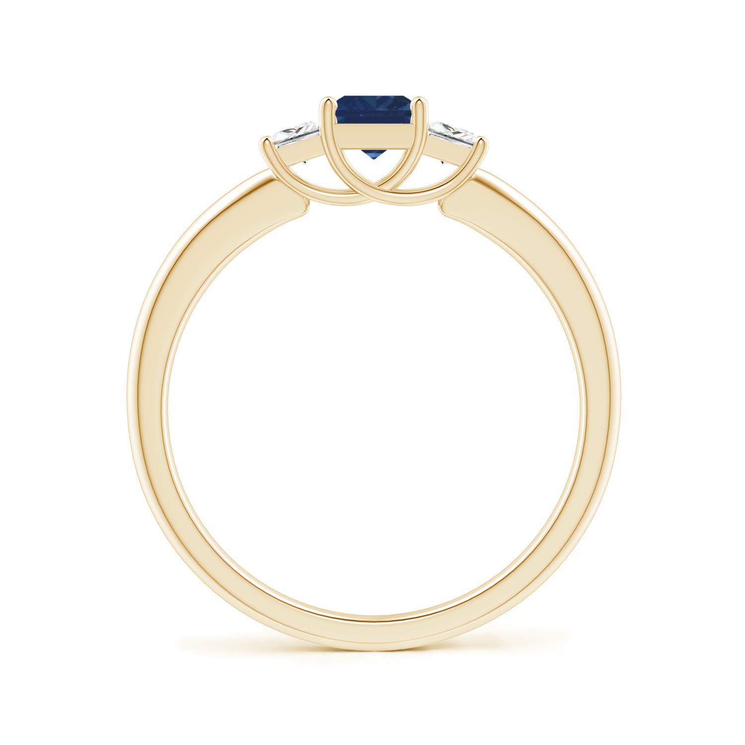 AA - Blue Sapphire / 0.6 CT / 14 KT Yellow Gold