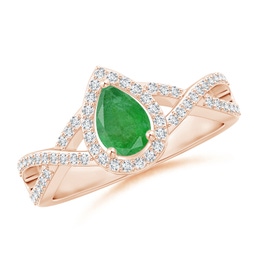 Infinity Emerald Infinity Rings