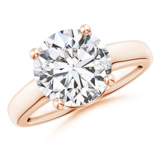 10.1mm HSI2 Round Diamond Solitaire Engagement Ring in Rose Gold