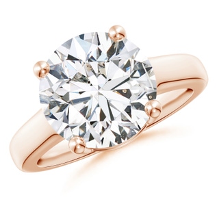 11.1mm HSI2 Round Diamond Solitaire Engagement Ring in Rose Gold