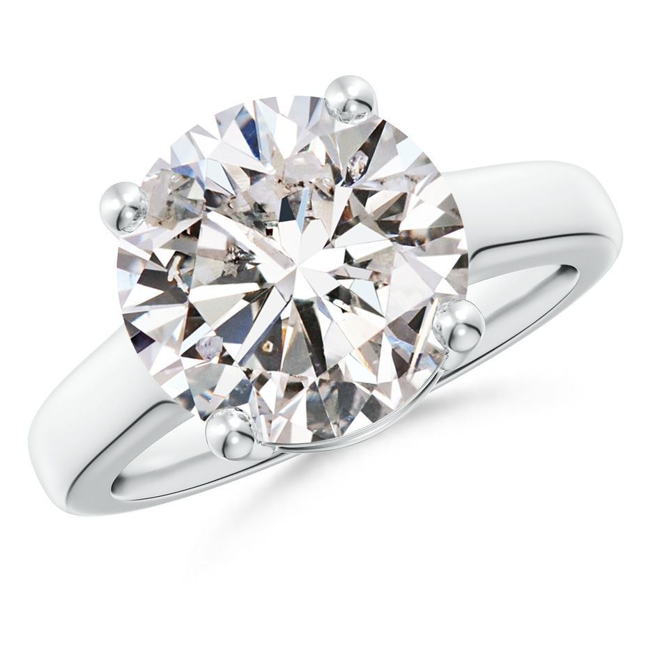 11.1mm IJI1I2 Round Diamond Solitaire Engagement Ring in P950 Platinum 