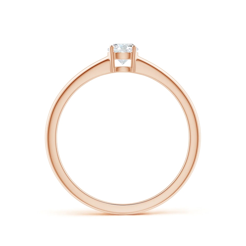 4mm GVS2 Round Diamond Solitaire Engagement Ring in 9K Rose Gold side 199