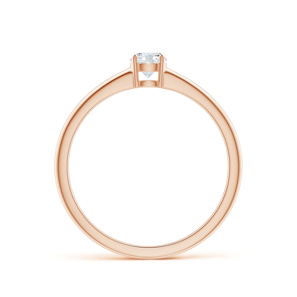 4mm GVS2 Round Diamond Solitaire Engagement Ring in Rose Gold - side 199