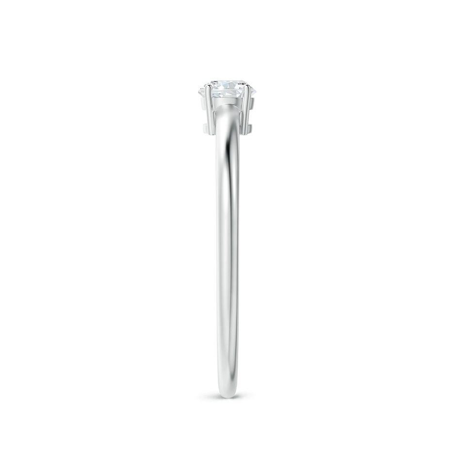4mm GVS2 Round Diamond Solitaire Engagement Ring in White Gold side 299