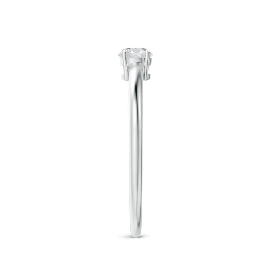 4mm HSI2 Round Diamond Solitaire Engagement Ring in White Gold side 299