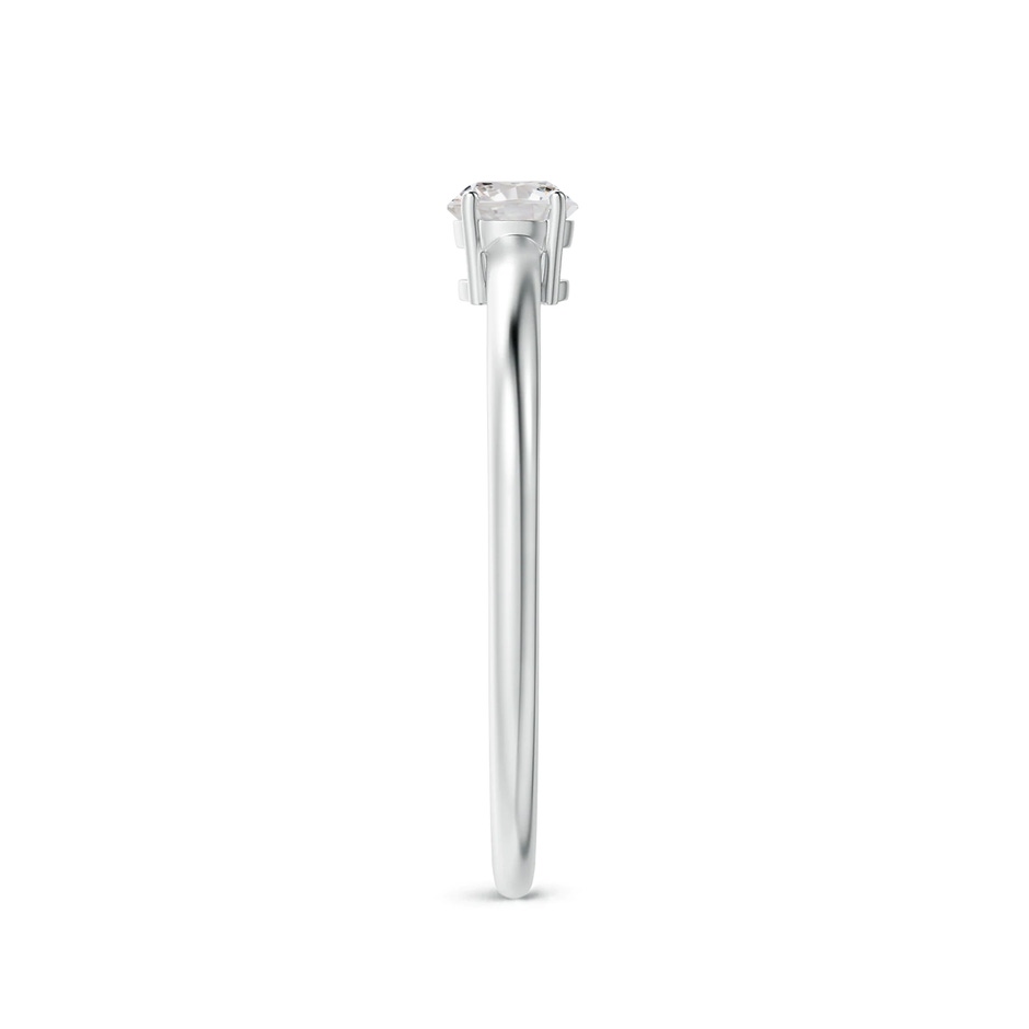 4mm IJI1I2 Round Diamond Solitaire Engagement Ring in White Gold side 299